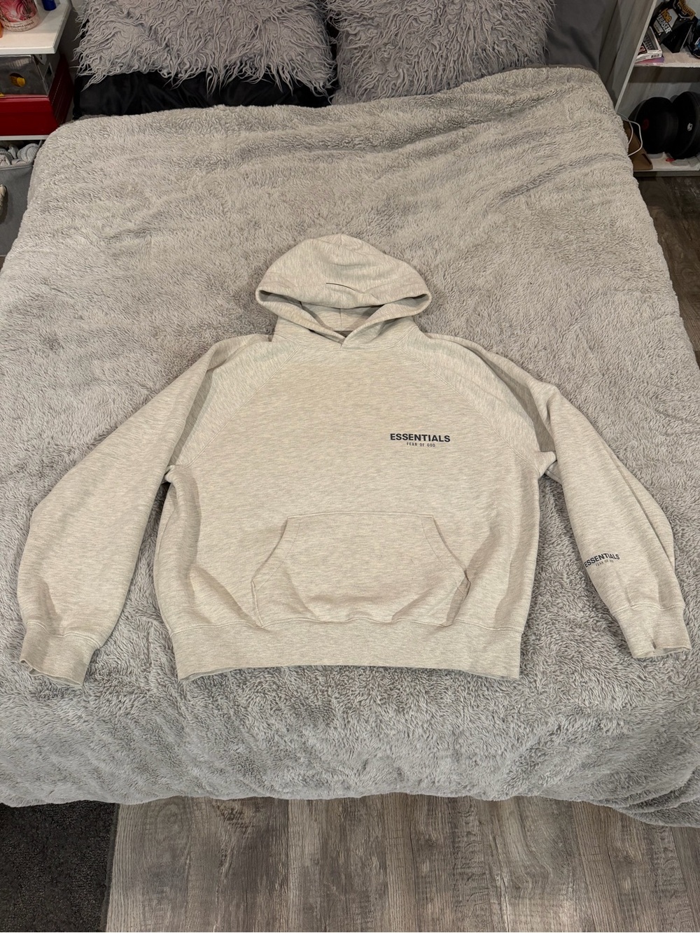 ESSENTIALS Men's grey hoodie